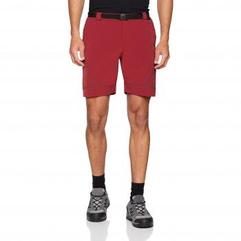 Izas FRISEL Pantalones Cortos, Hombre, Rojo Mineral/Gris Oscuro, S