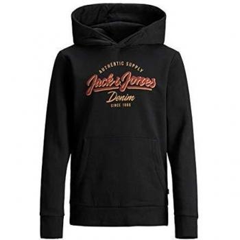 Jack & Jones Jjelogo Sweat Hood 2 Col Noos Jr Capucha, Negro