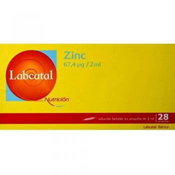 Labcatal Nutrición, Zinc, 28 Amp/ 2ml
