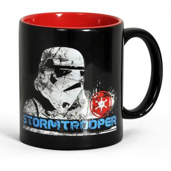 SD toys Taza Stormtrooper, Cerámica, Negro, 10x12x13 cm