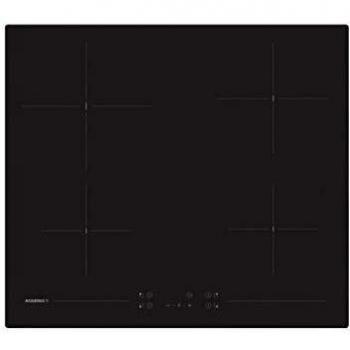 Placa Vitrocerámica Rosières RH64CT/2 - 60 cm, 4 Fuegos, Mandos Táctiles, 6500W, Color Negro