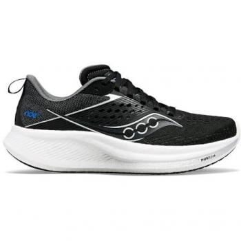 Saucony Ride 17 Wide Neutral Running Shoe Men - Black - Size: 9