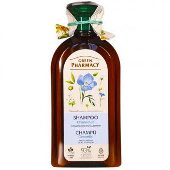 Champú Green Pharmacy para Cabello Débil y Dañado con Extracto de Camomila, 350 ml