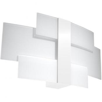 Aplique de Pared Celia Blanco G9 Acero Cristal Iluminación LED Interior 2 Bombillas 23cm
