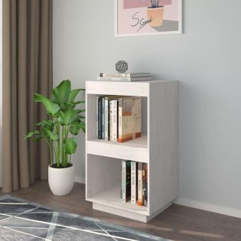 Estantería blanca de madera maciza de pino 40x35x71 cm