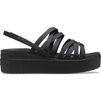 Crocs - Sandalias de mujer Brooklyn Strappy Low Wedge