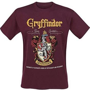 Harry Potter Unisex Gryffindor Red Crest T-Shirt - Adult Size