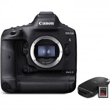 Canon EOS 1DX Mark III DSLR Camera - Full-frame, 20.1 MP sensor, Dual Pixel AF, ISO range 100-102400 (expandable to 50-819200), Continuous shooting at up to 16 fps (