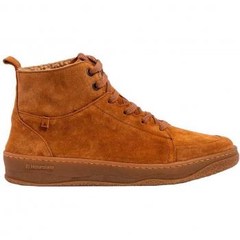 El Naturalista N5843 Geo Botines de Piel Unisex con Cordones Color Marrón Toffee