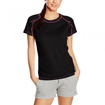 Trespass Camiseta de Mujer TP50, Mujer, Mamo Active TP50, Negro, Extra-Large