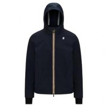 Jacko Bonded Stretch Jacket - Men's Waterproof Windproof Hooded Coat in Blue
