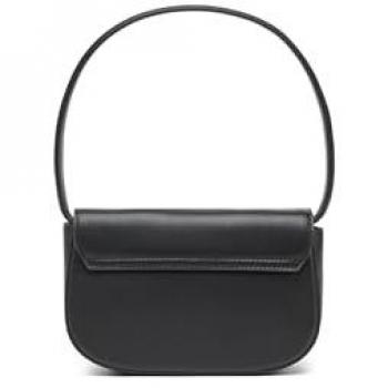 Diesel Black Leather Shoulder Bag OS Female