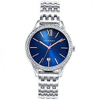 Viceroy Reloj Analógico para Mujer de Cuarzo con Correa en Acero Inoxidable 471102-33