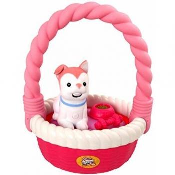 Little Live Pets - Mascota parlanchina Perro con Cesta, Color Rosa
