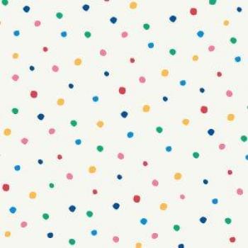 Joules Lynx Spot White/Rainbow Wallpaper - 10m x 52cm, Matte Non Woven Removable Paste the Wall Wallpaper
