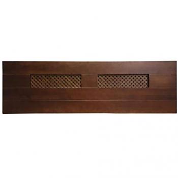 Cabecero de Madera de Pino NORUEGA con Celosía para Camas de 90 y 105, Fabricado en España, Artesanal, Color Nogal - PEJECAR