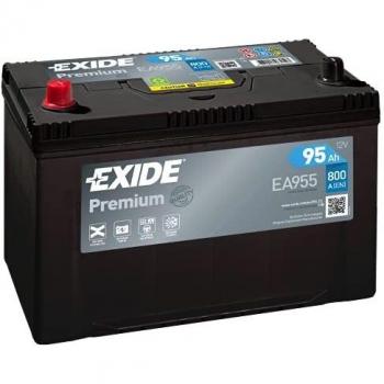 Batería AGM de Ciclo Profundo 12V 214Ah, Dimensiones 522x240x219mm - Batería de Arranque Exide Premium 95Ah, 800A(EN), Dimensiones