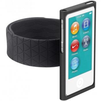 Cygnett CY0926CNACT Action - Brazalete deportivo de silicona para iPod Nano 7G, color negro [Importado del Reino Unido]