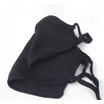 westeng antipolvo Boca Máscara algodón Earloop cara boca máscara resistente al viento transpirable máscara reutilizable, 2 unidades, algodón, negro, medium
