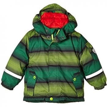 Killtec Funktionsjacke mit Kapuze Lensky Mini Stripe - Chaqueta de esquí para niña, color verde, talla 92