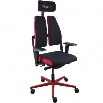 Silla de Oficina Nowy Styl Xilium G Duo traslak X-move con Brazo XD y Cabecero 2D Roja
