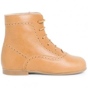 Botas de bebé niña de piel Pisamonas Pascualas