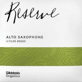 D'Addario Rico Organic Reserve Alto Saxophone Reeds 3.0+ (Pack of 3)
