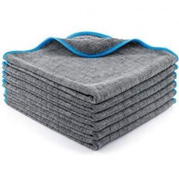 LICARGO® 6X Paños en Microfibra de 380 gsm - Ultra Absorbentes, Suaves y Delicados - Bayetas en Microfibra sin Pelusa - Paño de Pulido, Microfiber Cloth, Balletas Microfibra Coche - 40x40cm