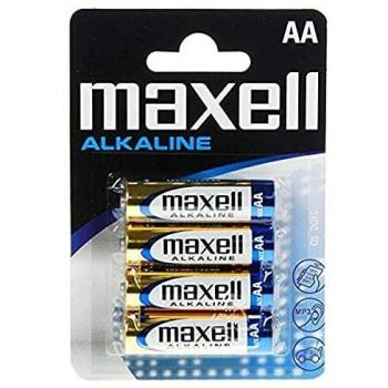 Maxell AA 4 - pk - Pilas (Alcalino, 1.5V, 1.45 cm, 1.45 cm, 5.05 cm, AA)