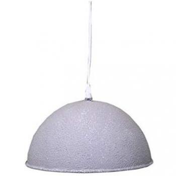 Lámpara de araña vintage de metal blanco y gris con fijación cmø26h19