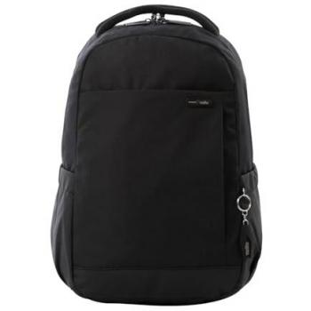 Mochila TOTTO Deleg 2.0 Negra - Portátil 14 Pulgadas, Espaldar Ergonómico, 2 Bolsillos para Botella y Bolsillo Secreto