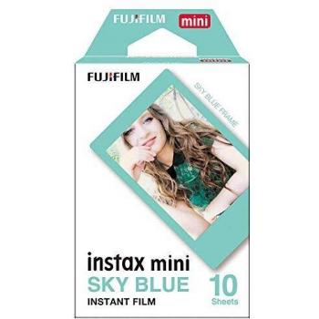 instax mini film BLUE BORDER, 10 shot pack