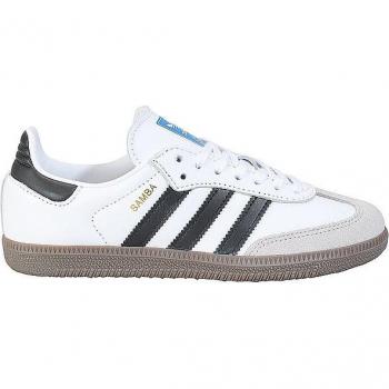 Adidas Samba OG Kids Sneakers - Cloud White/Core Black/Gum - Size 35.5