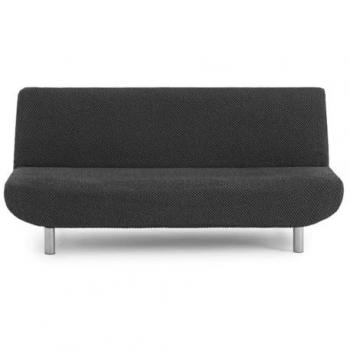 Funda sofá bielástica Clic-Clac Thor 3 plazas gris oscuro 140 x 100 x 200 cm