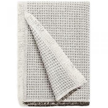Plaid Multiusos Nido de Abeja 230x260 cm Marrón - Fundas para Sofá y Mantas para Cama