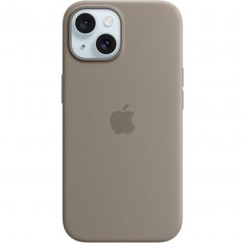 Apple Silicone Case with MagSafe for iPhone 15 - Clay
