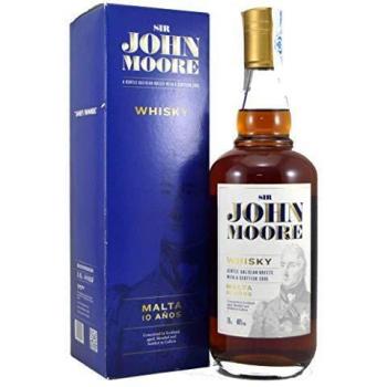 Sir John Moore Whisky Malta 10 Años - 700 ml