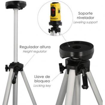 Trípode Telescópico Universal para Niveles Láser