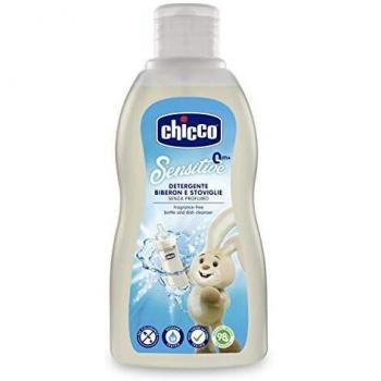 Chicco Sensitive Bottle and Dish Cleanser 300ml - Gentle Cleaning for Your Baby