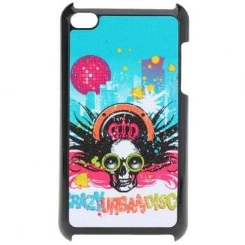 Colorful Cool Funda Diseño Cabeza Frosted Esqueleto para el tacto 4 4G.