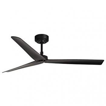 Ventilador de Techo Sin Luz Smart DC Negro Milos Ø1320mm con Control Remoto