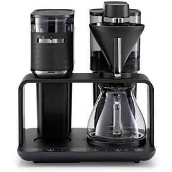 Cafetera de Goteo Melitta EPOS 1024-03 con Molinillo Integrado, Función Preinfusión y Boquilla Giratoria, Negro/Silver