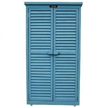 Armario para jardín Space - 87 x 46.5 x 160 cm - Azul Cielo
