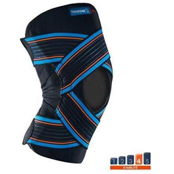 Thuasne Strapping Knee Brace - Black - Size M - Medical Device for Instable or Painful Knees