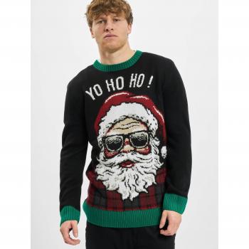 Urban Classics Yo Ho Ho Men's Christmas Sweater Black Green White
