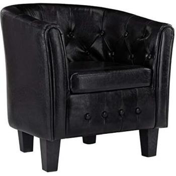 Fauteuil Noir Similicuir