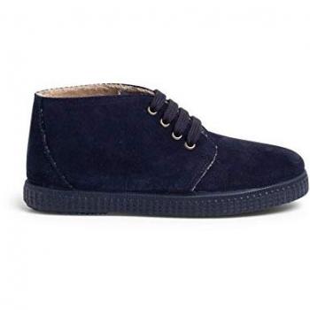 Botas de Niño con Interior de Pelo y Cordones en Color Azul Marino Talla 39