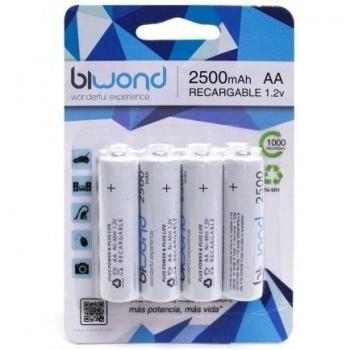 Recargable AA 2500mAh (4 pcs) BIWOND
