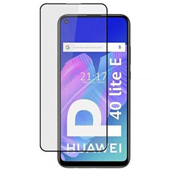 Protector de Cristal Templado 5D Completo Full Glue Negro para Huawei P40 Lite E