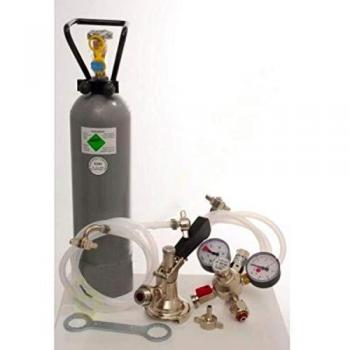 Kit de Accesorios ICH-ZAPFE para Grifos Kontakt 2 Líneas con Cabezal Combinado, Cabezal Köpi y Botella de CO2 de 2 kg